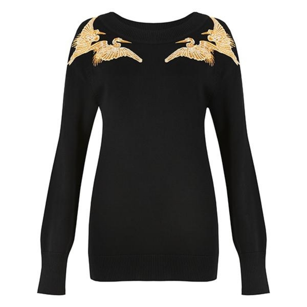 Altuzarra for Target Embroidered Crane Sweater